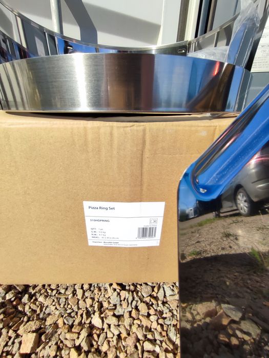 Grill Pizza Ring, pierścień do pizzy na grill, kamień do pizzy, łopata