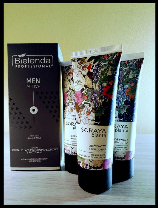 zestaw Bielenda Men Active + 3 kremy do rąk