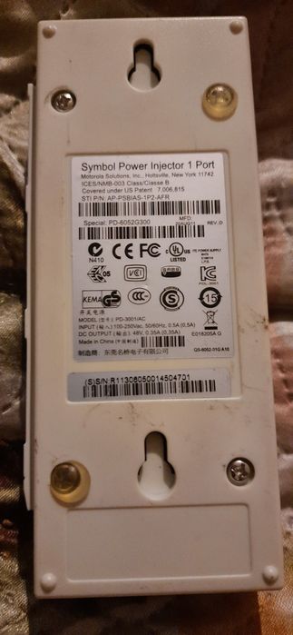 Инжектор Symbol Power Injector 1 Port P-PSBIAS-1P2-AFR