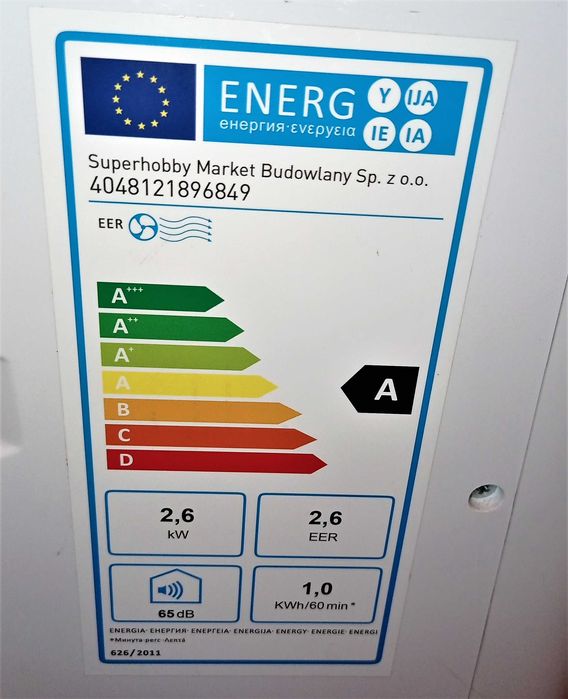 Klimatyzator przenośny 9000 BTU 2600W