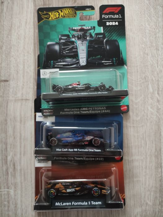 Hot Wheels Premium Formuła 1 3szt