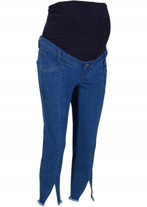 B.P.C ciążowe jeansy ciemne capri r.52