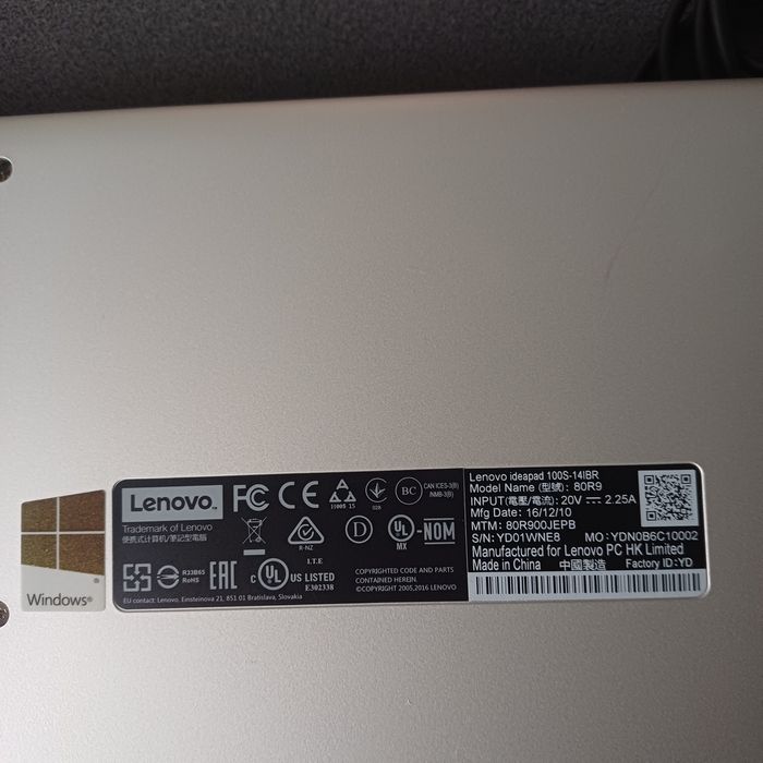 Laptop lenovo lenovo