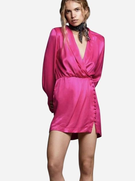 Міні сукня ZARA з глибоким звабливим вирізом