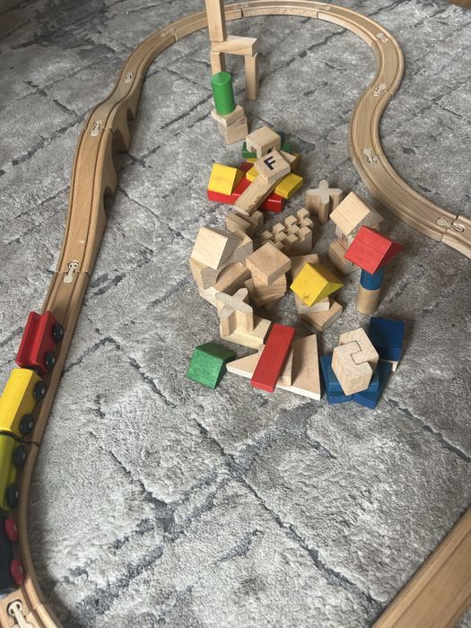 Drewniana Kolejka dla dzieci