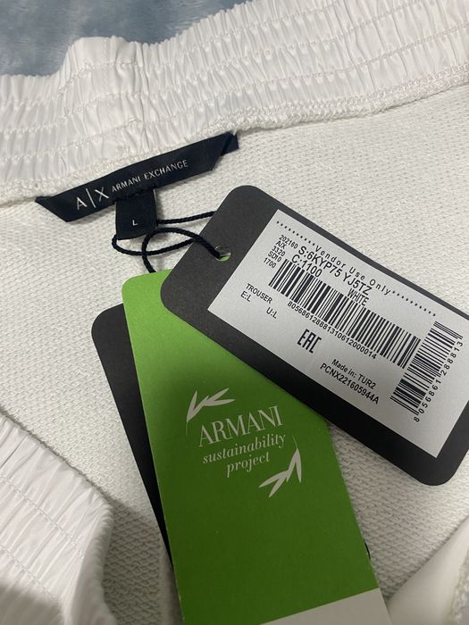 Білі спортивні штани Armani Exchange (оригінал)