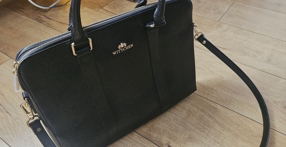 Stan idealny.  Damska skórzana torba na laptopa WITTCHEN