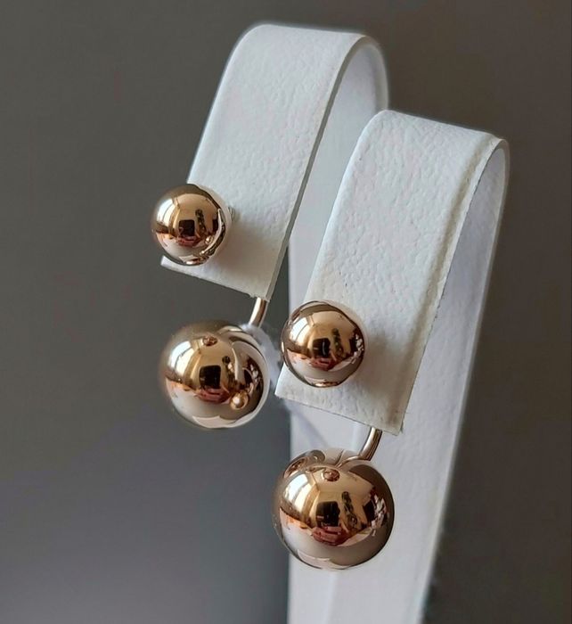 Золотые серьги-шары арт.DR108 585 проба новые