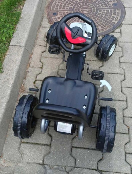 Jeździk Autko Gokart dla Dzieci Na Pedaly Mały Bezpieczna Konstrukcja Pojazd Samochód