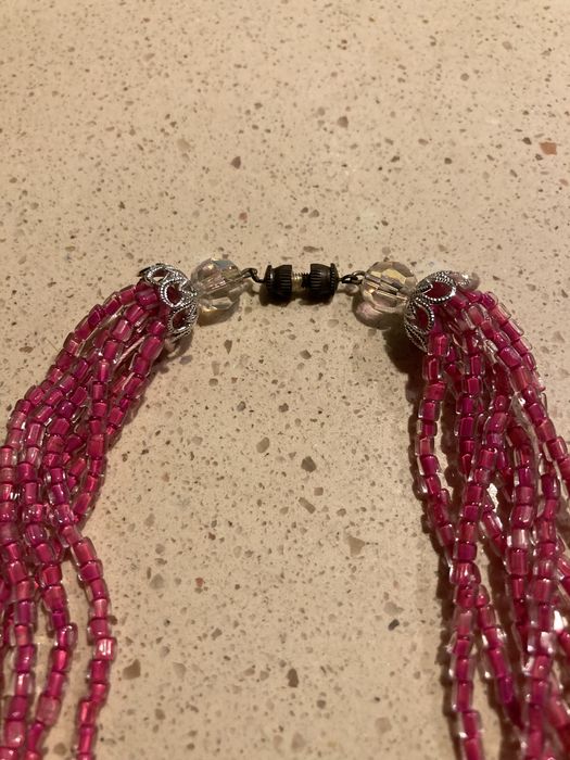 Colar missangas vidro