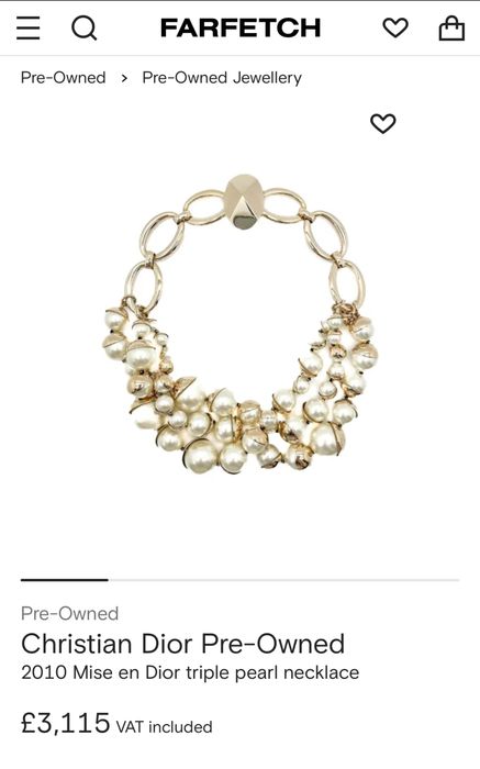 Christian Dior colar de luxo