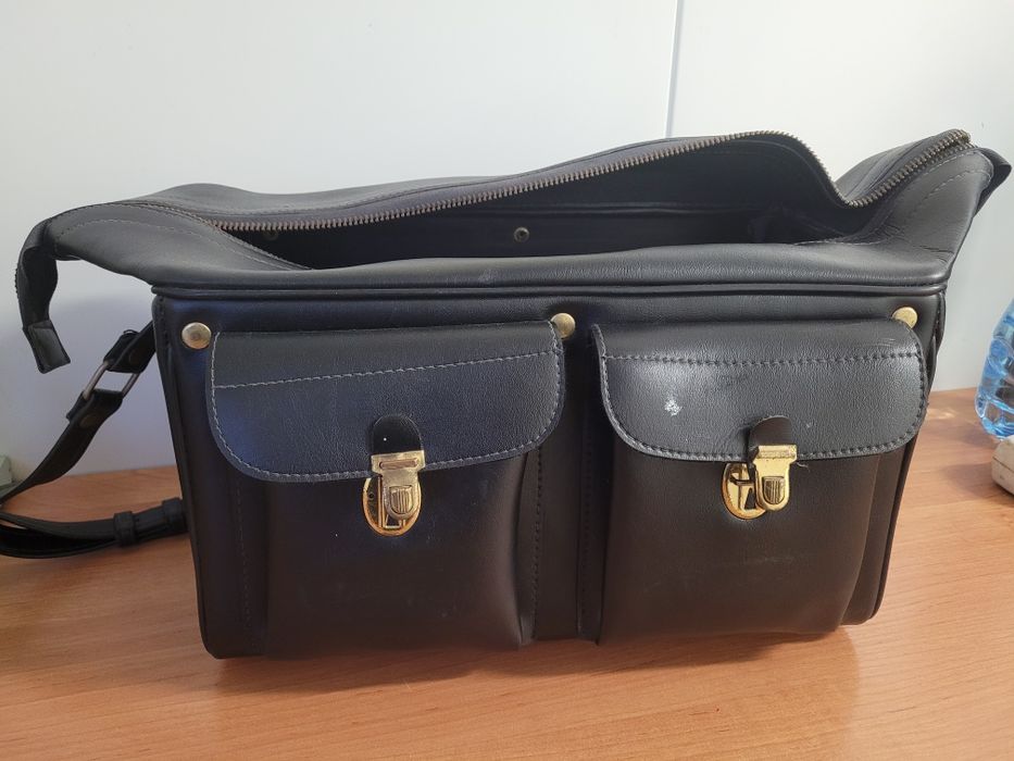 Torba skórzana VINTAGE / PRL