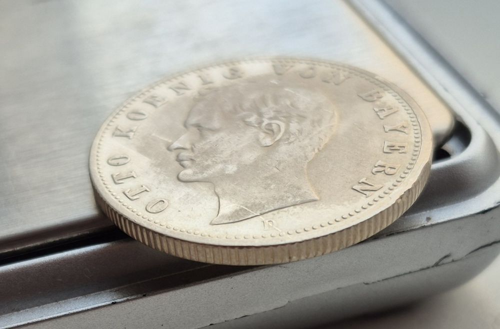 Німеччина 2 марки 1906 р. Баварія Отто Срібло