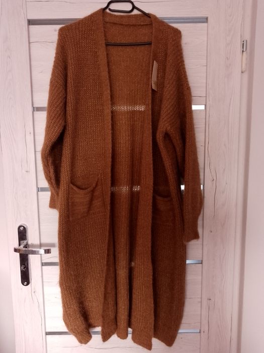 Kardigan, sweter długi damski NOWY