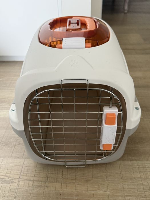Transportadora nova com entrada dupla para gato ou outros animais