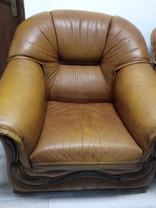 Sofás de 1 lugar em pele