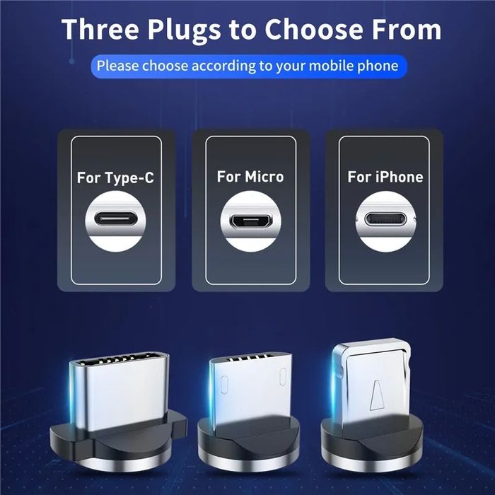 Магнитный кабель шнур зарядка андроид микро-юсб micro-usb магнитка IOS