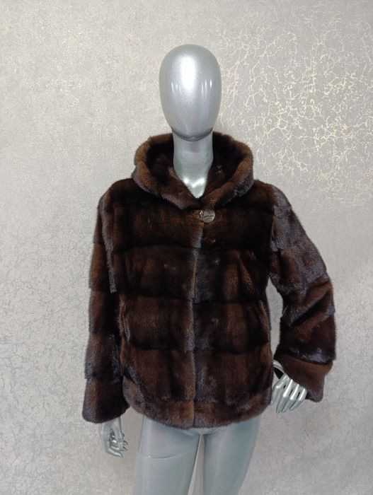 Норкова шуба, шубка, напівшубок, бомбер. Manakas. Як нова