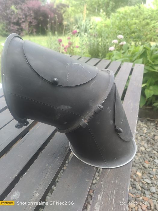 Kolano regulowane dol pieca kominka