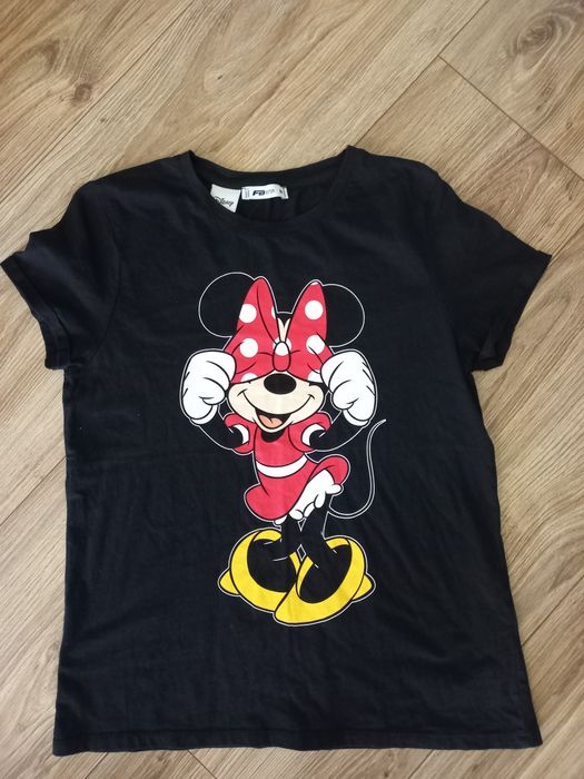 damski t-shirt czarny-rozmiar-M-myszka miki