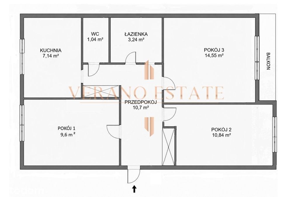 OKAZJA !!! 3 pokoje | PARTER | 57 m² - Widok 2