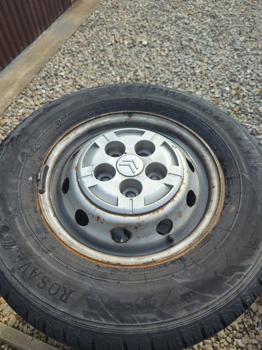 Komplet 4 opon zimowych na felgach stalowych 5x118 Dostawczak Ducato/ Jumper