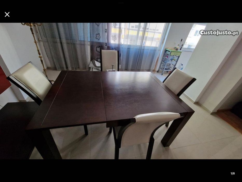 Mesa de jantar e cadeiras Paços de Ferreira