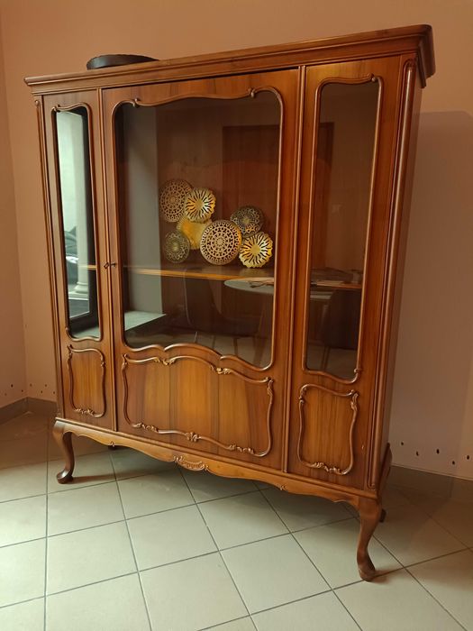 Biblioteczka/ witryna Ludwikowska- piękna, zadbana, stare meble