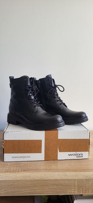 Skórzane botki Wojas 38