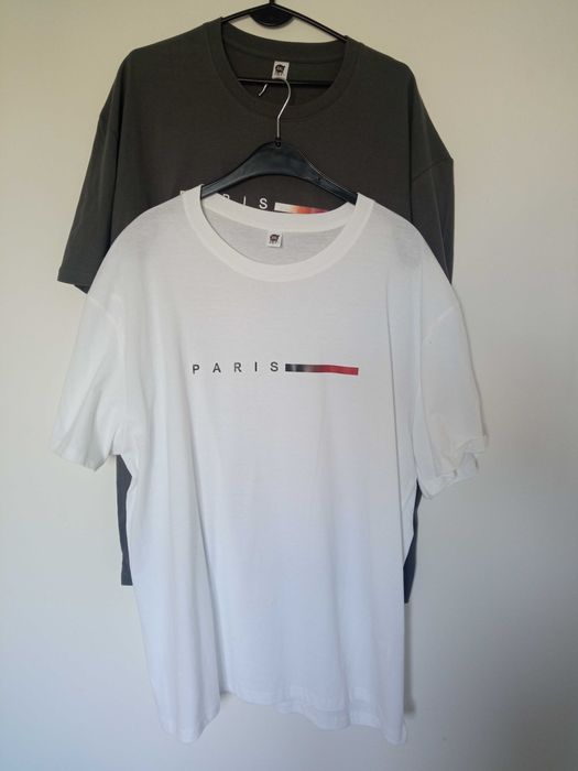 Nowa szara koszulka męska w rozmiarze XXXL