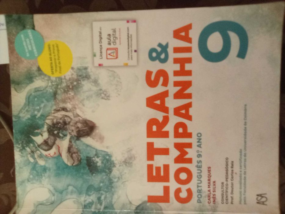 Livro de portugues do 9º ano  - Letras e companhia