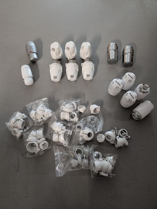 14 sztuk głowic termostatycznych 30x1.5, oraz 2x danfoss