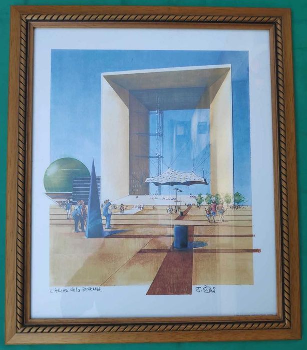 Quadros com imagens de Paris.