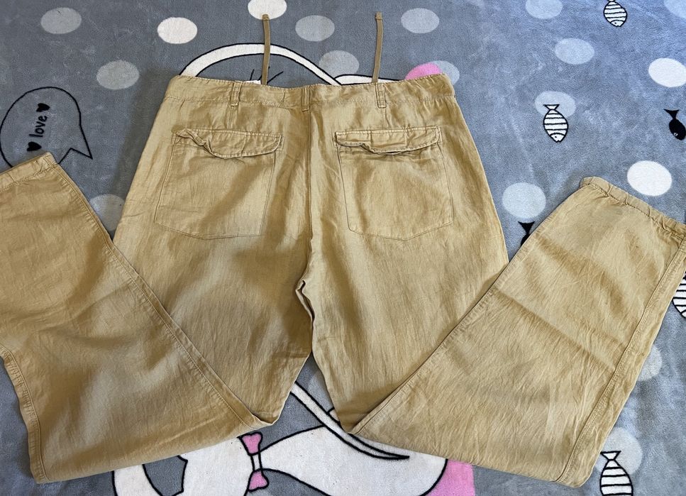 Фирменные тактические  мужские штаны лён.