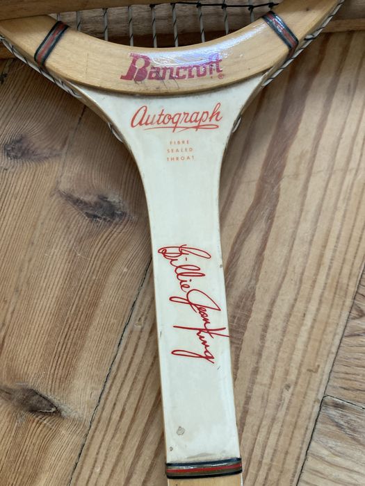 Raquete de Ténis Bancroft de madeira