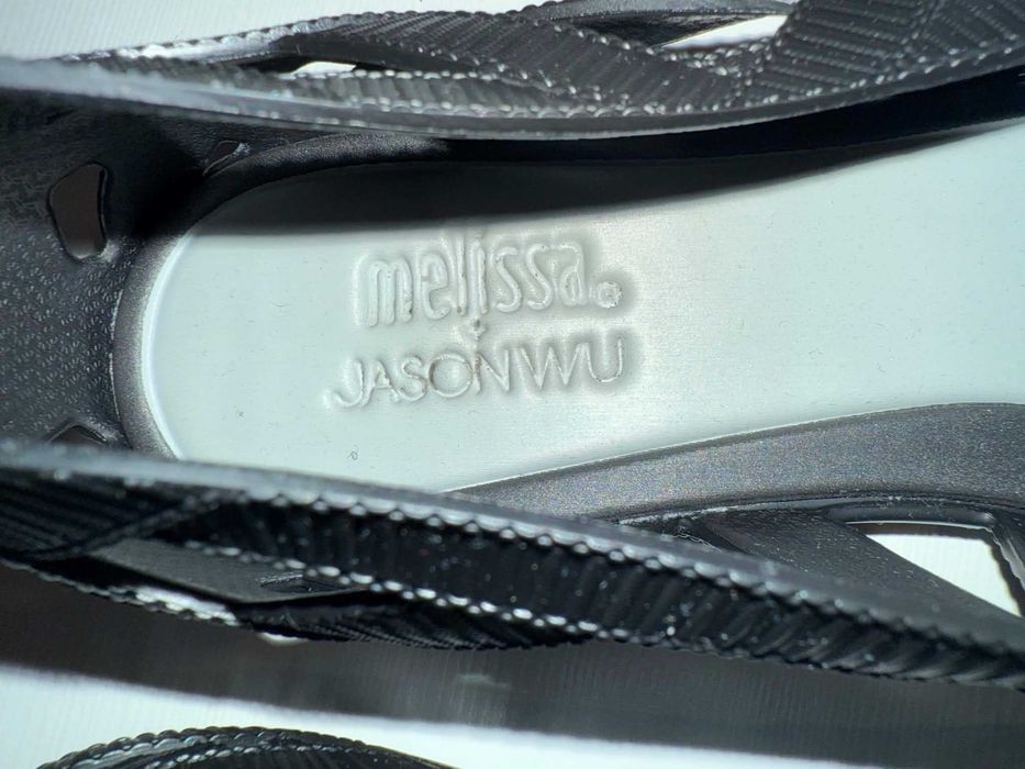 baleriny Melissa czarne plastik guma Jason Wu 37