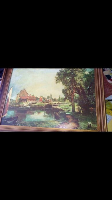 Quadro antigo a óleo