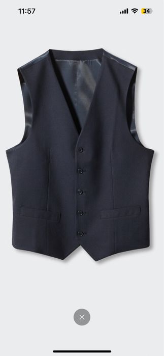 Garniturowa kamizelka slim fit