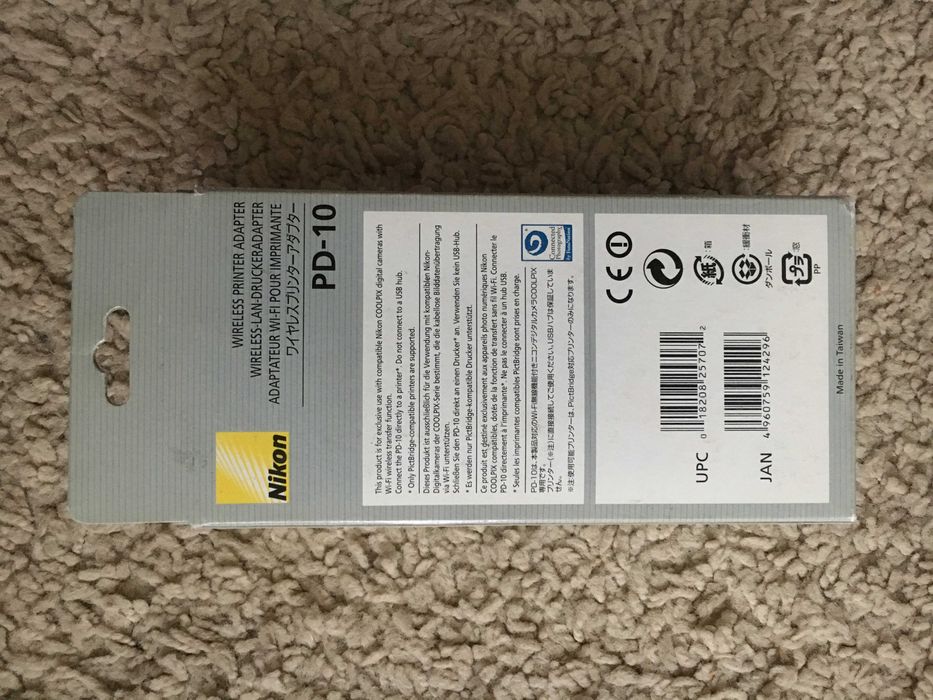 * Adapter WiFi PD-10 USB do Nikon Coolpix P1 P2 P3 S6 S7c S50c *