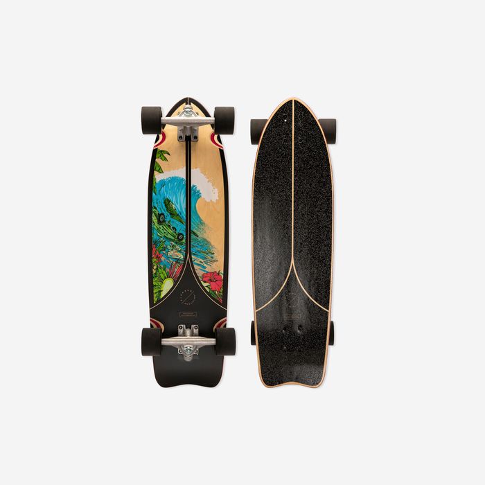SKATE LONGBOARD FISH 500 PRETO