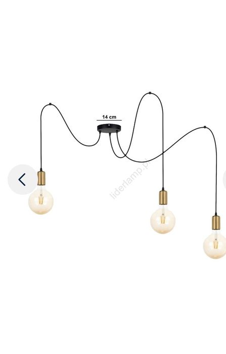 Żyrandol linka pająk