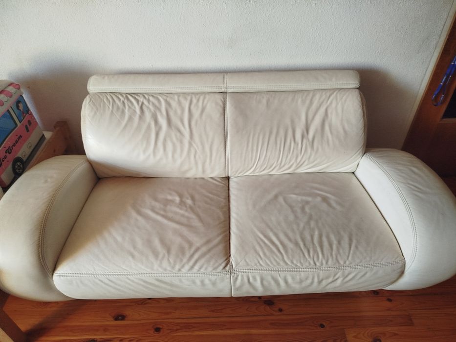 Sofa ze skóry naturalnej