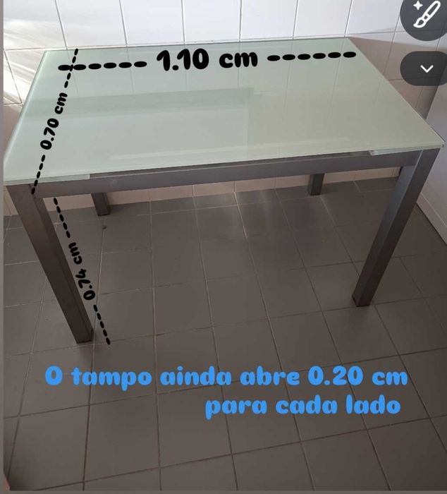 Mesa de cozinha extensível
