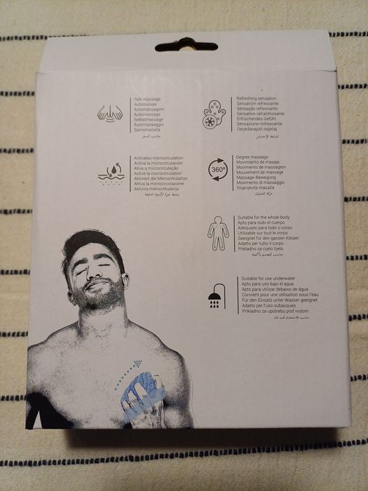 Luva de massagens para alívio de dores musculares