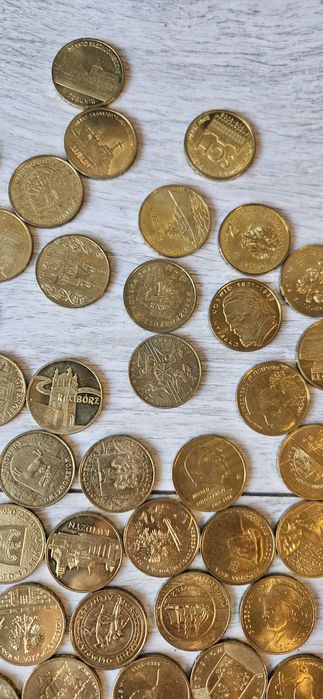 Monety dwuzłotowe różne