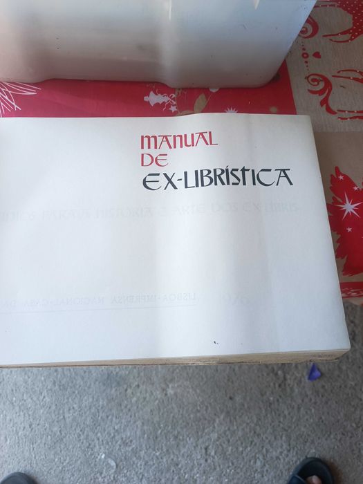 Livro manual de ex-libristica (raro)