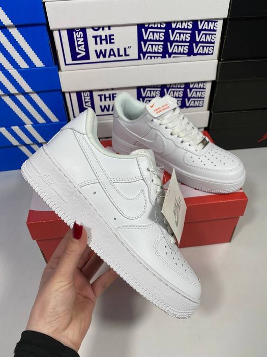 Nike Air force white / женские белые кроссовки / белые кроссовки найк