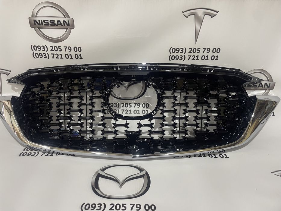 Продолжение капота накладка mazda CX5 2022,2023 / воздухозаборник хром