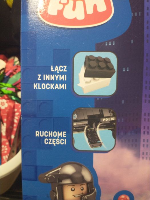 Nowy duży komplet klocków policja 2w1
