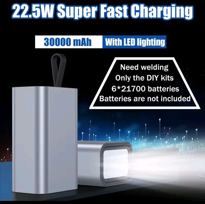 Повербанк 22-65W 8000-30000mAh